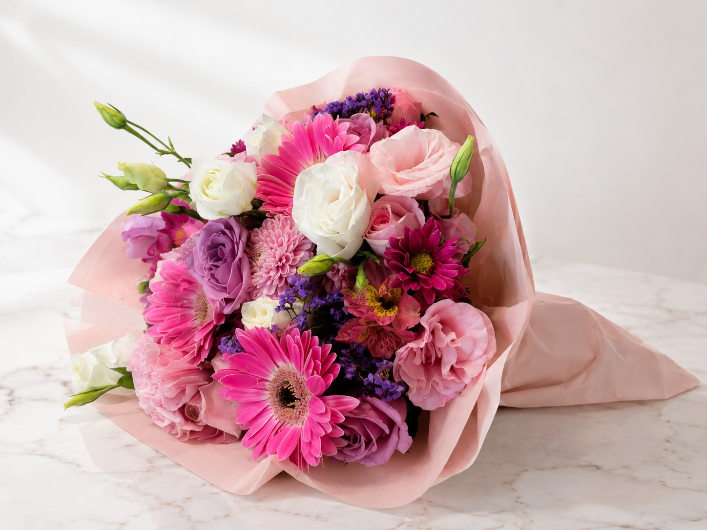 Ramo clavel pastel